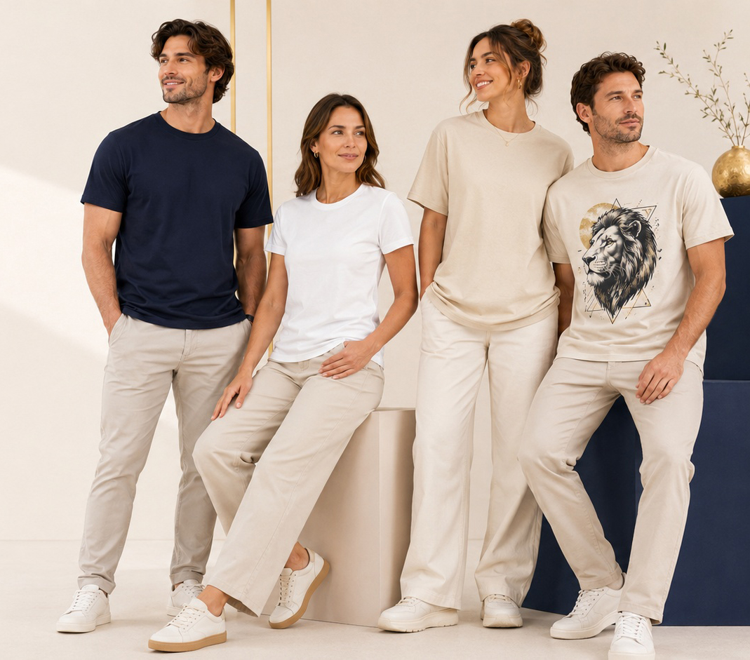Camisetas lisas para personalização
